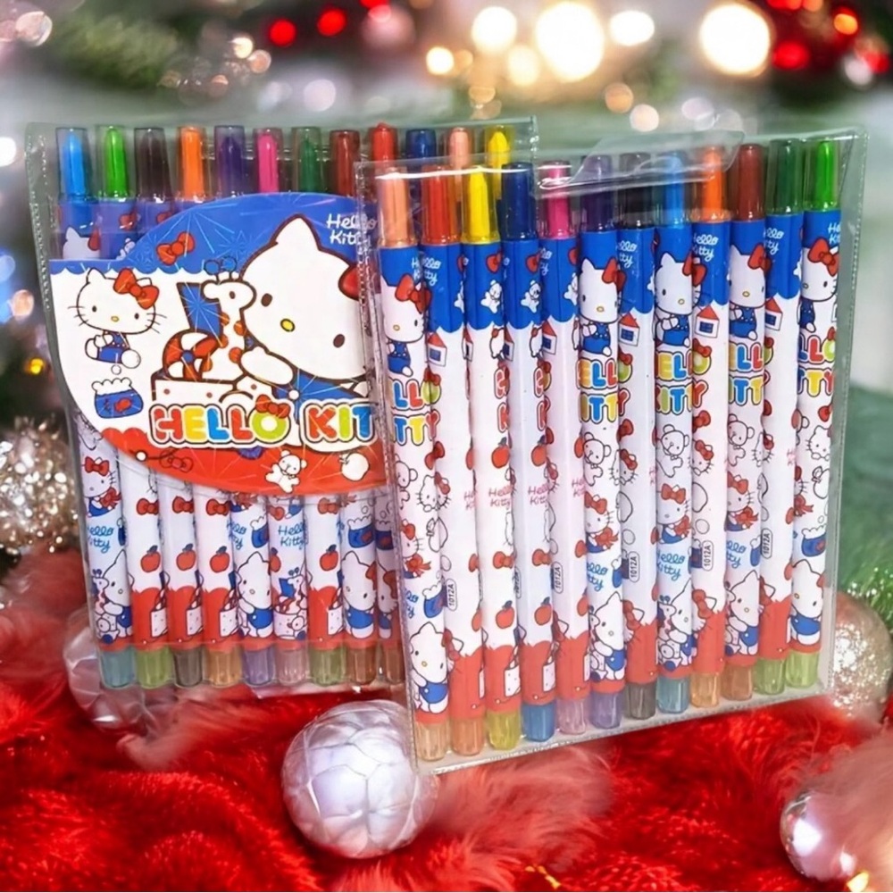 Sanrio HELLO KITTY AND FRIENDS 12-Color Rotating Crayon Set - Picture 4 of 10
